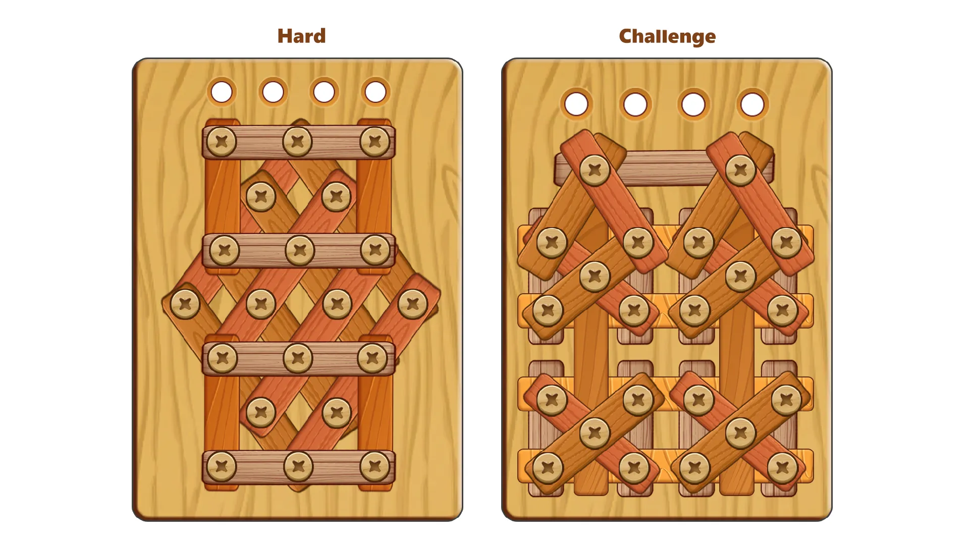 Wood Nuts & Bolts Puzzle | Indus Appstore | Screenshot