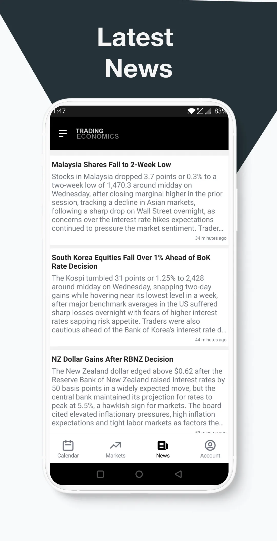 Trading Economics | Indus Appstore | Screenshot