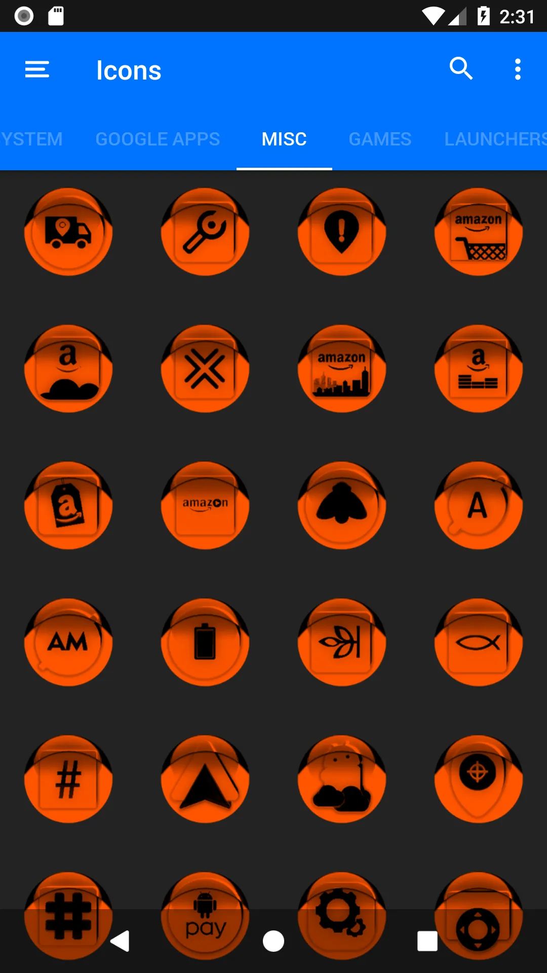 Orange Icon Pack Style 1 | Indus Appstore | Screenshot