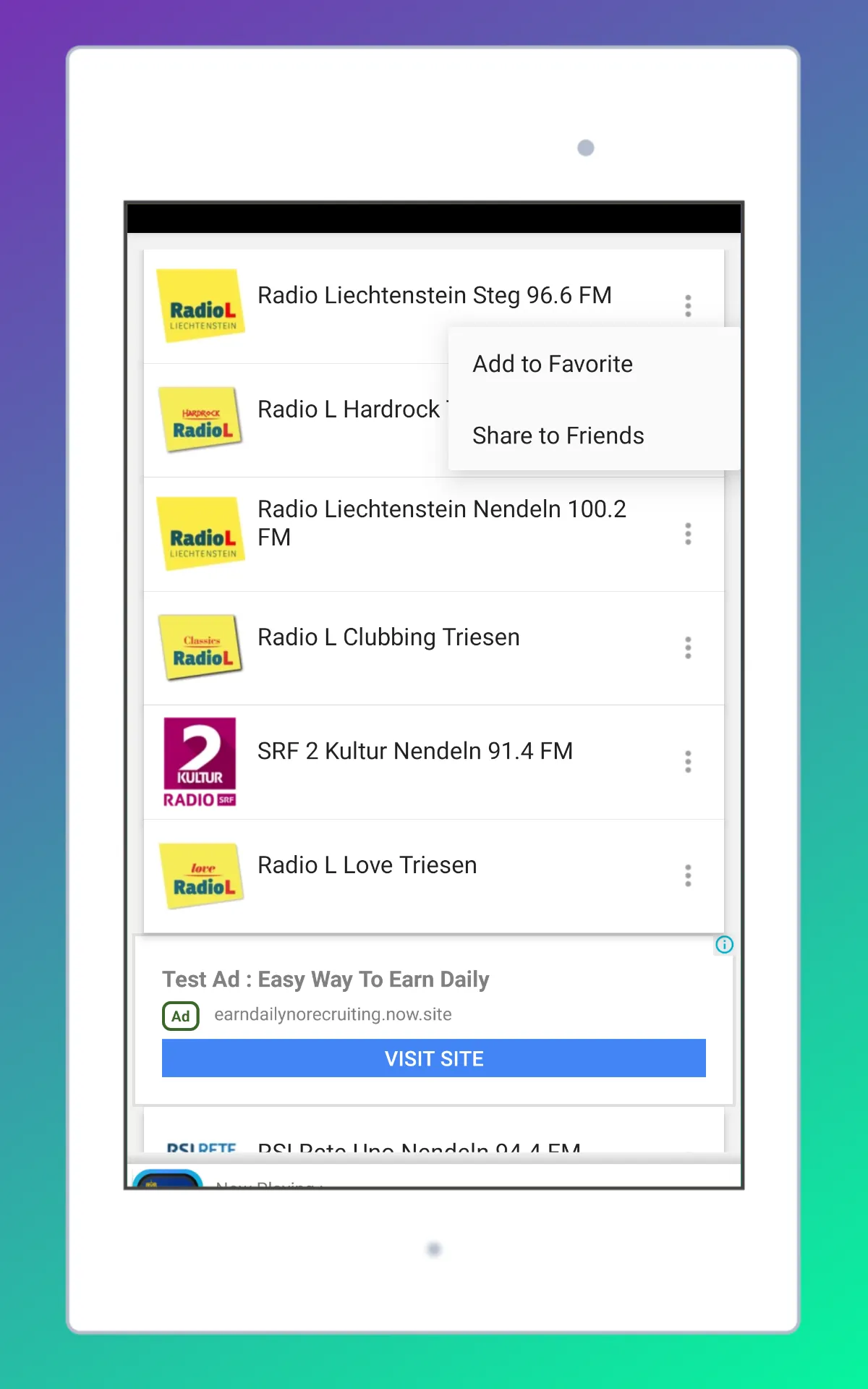 Radio Liechtenstein + Radio FM | Indus Appstore | Screenshot