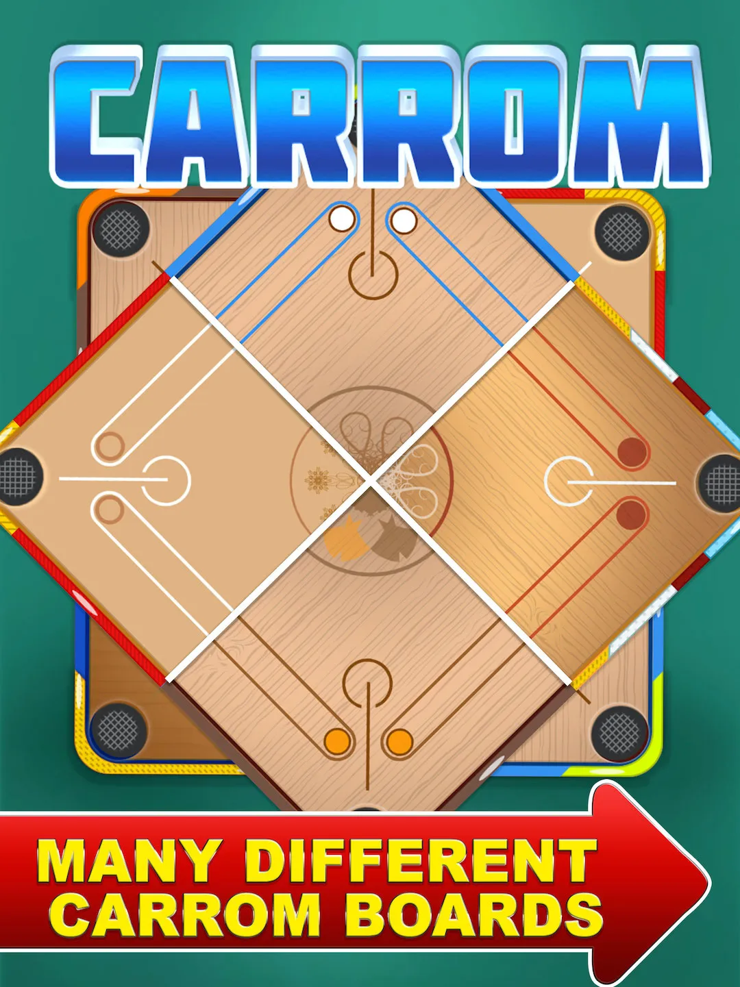 Carrom Disc Pool Board Game | Indus Appstore | Screenshot