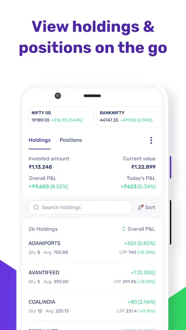 Fisdom: Stocks, IPOs & MFs | Indus Appstore | Screenshot