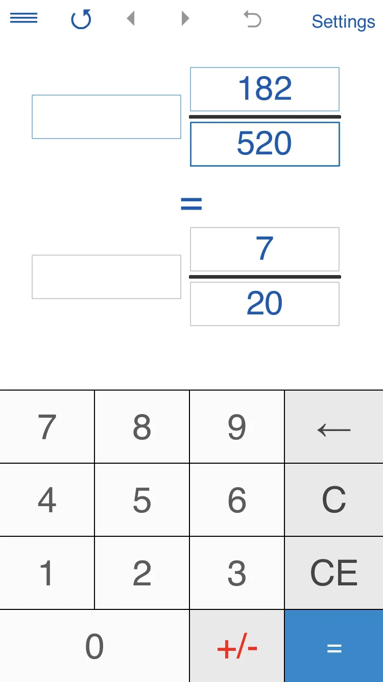 Fraction Calculator 4in1 | Indus Appstore | Screenshot