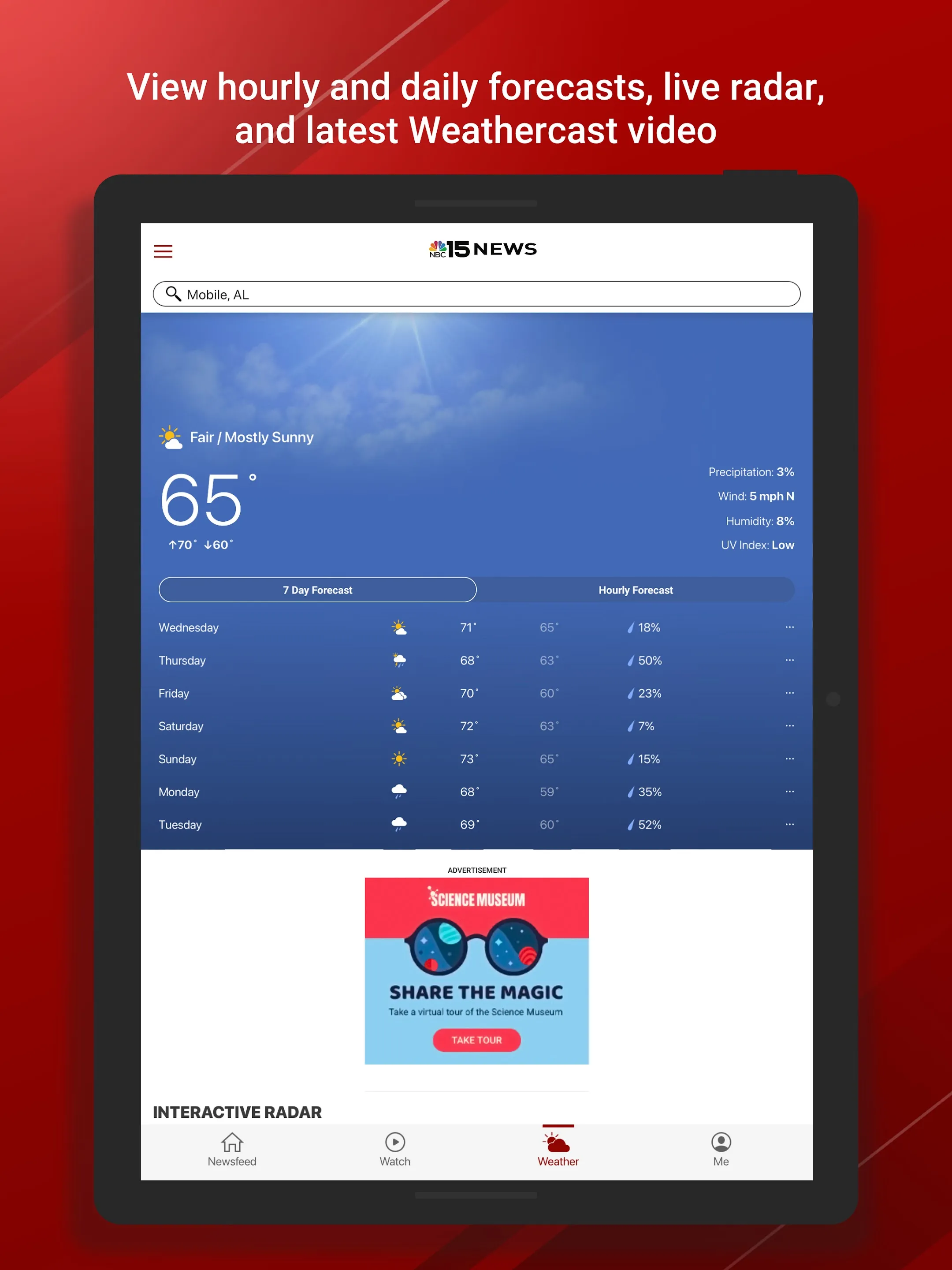 WPMI NBC 15 TV | Indus Appstore | Screenshot