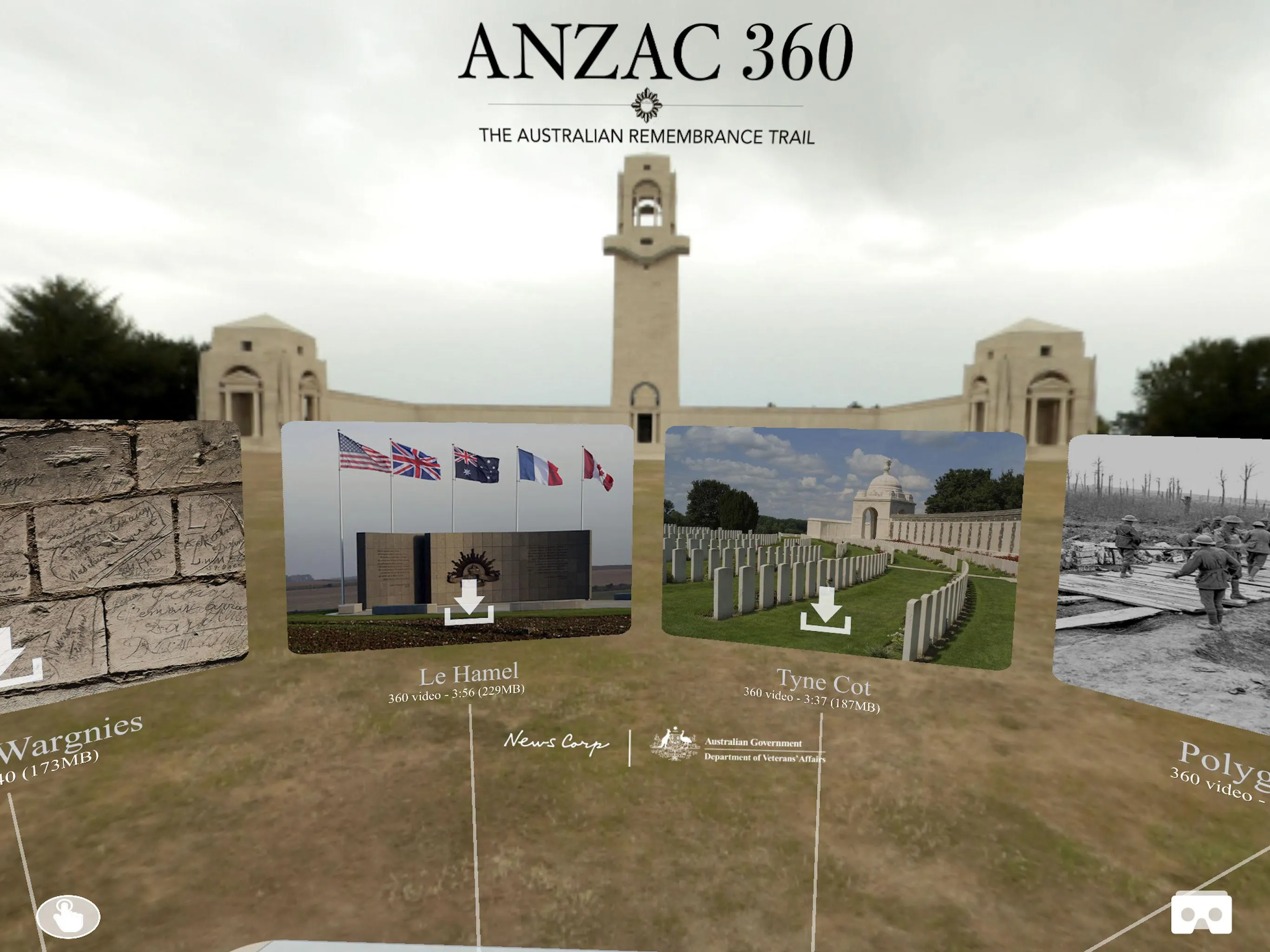 ANZAC 360 | Indus Appstore | Screenshot