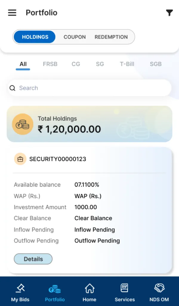 RBI Retail Direct | Indus Appstore | Screenshot