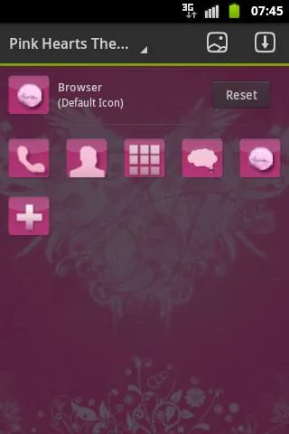 Hearts Pink Theme GO Launcher | Indus Appstore | Screenshot