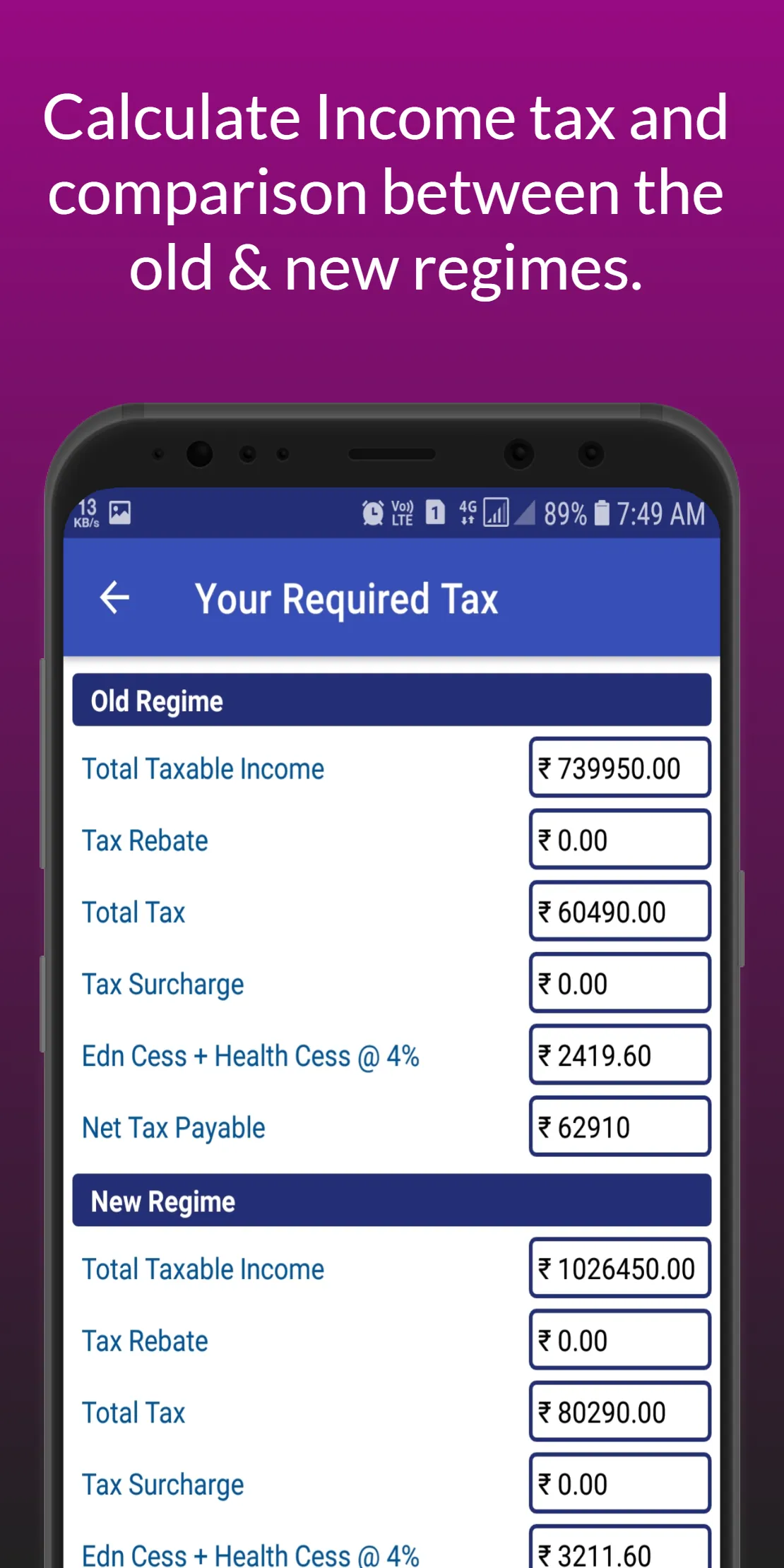 Essential | Salary Calculator | Indus Appstore | Screenshot