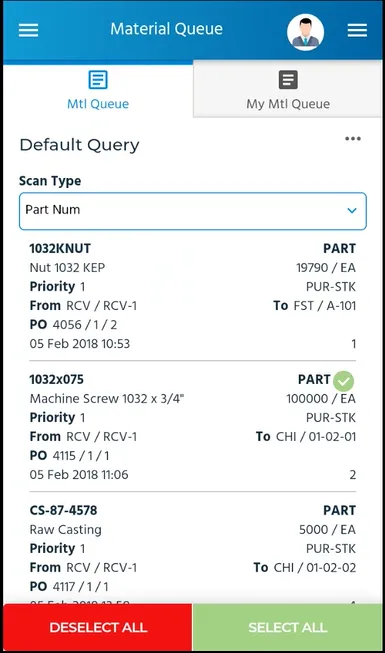 Epicor Kinetic Warehouse | Indus Appstore | Screenshot