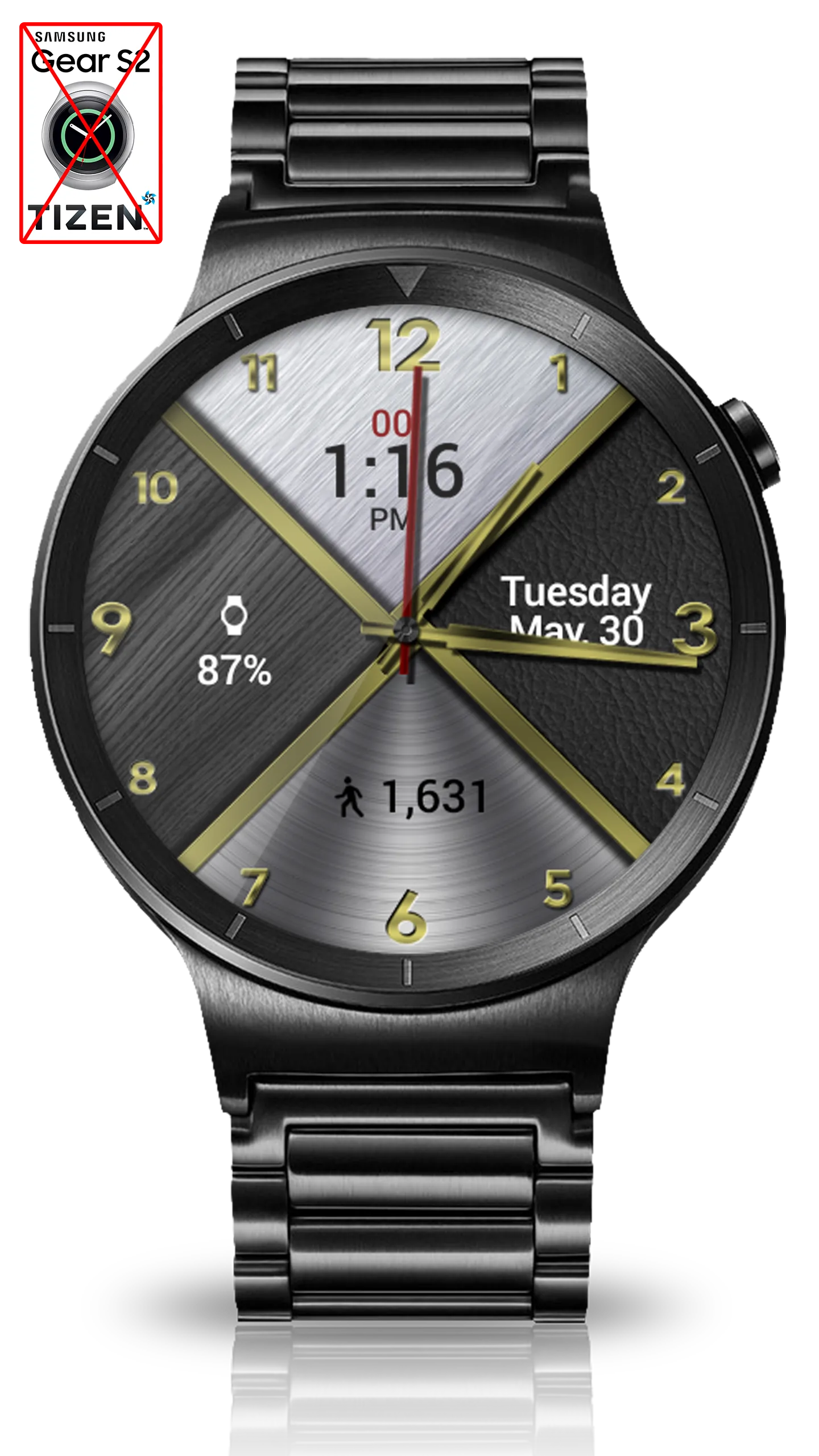 MetalleX HD Watch Face | Indus Appstore | Screenshot