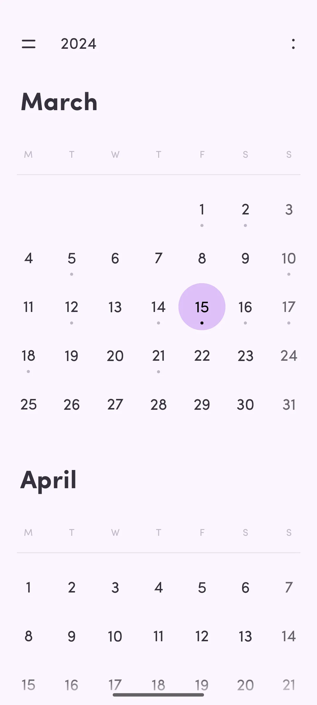 Simple Calendar | Indus Appstore | Screenshot