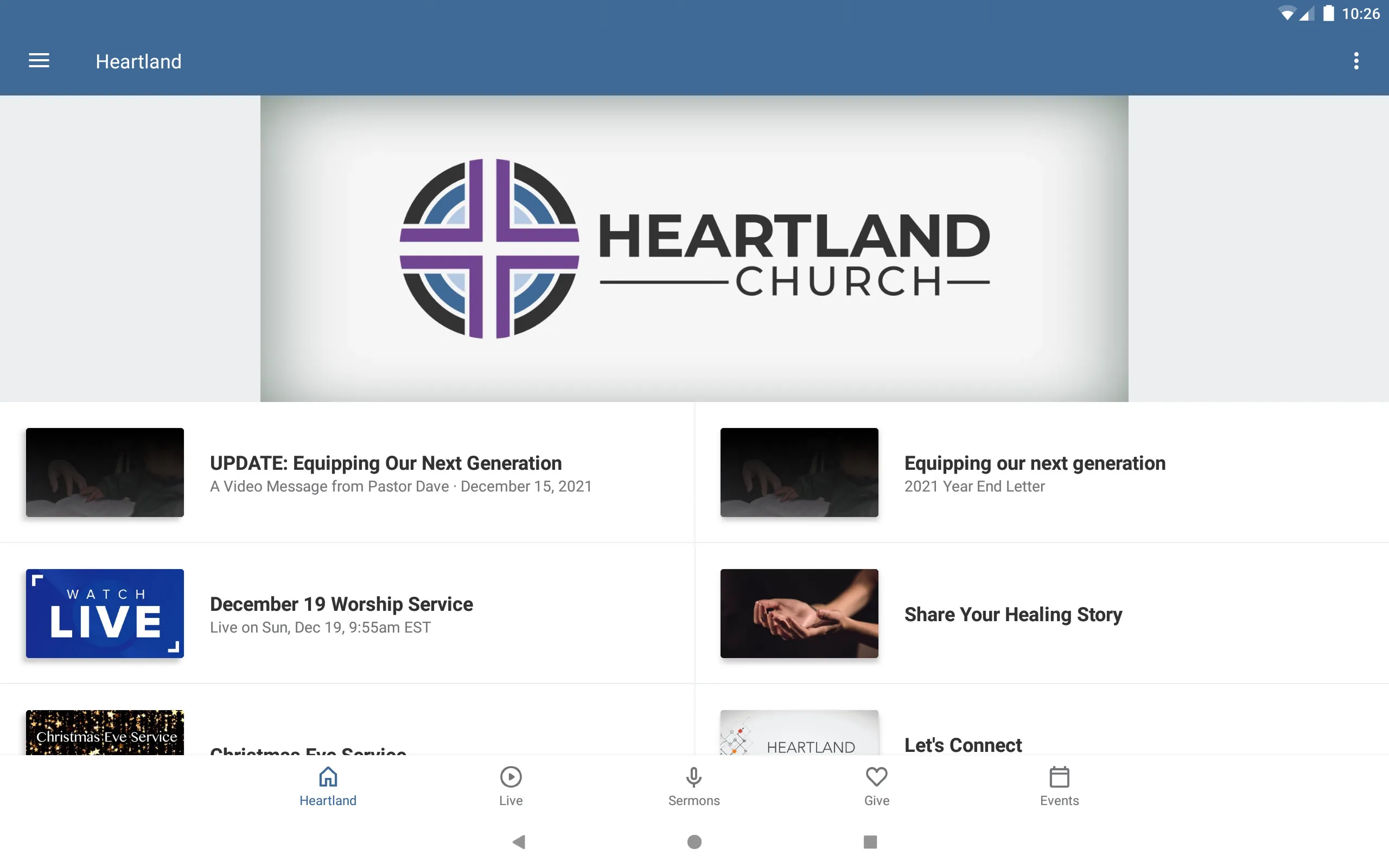 Heartland Church Fort Wayne | Indus Appstore | Screenshot