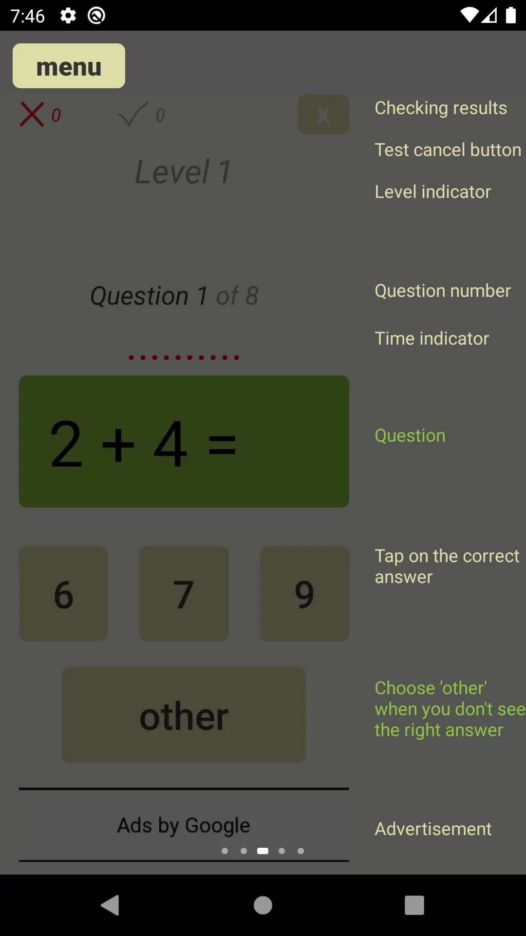 Math Counting Test (+ and -) | Indus Appstore | Screenshot