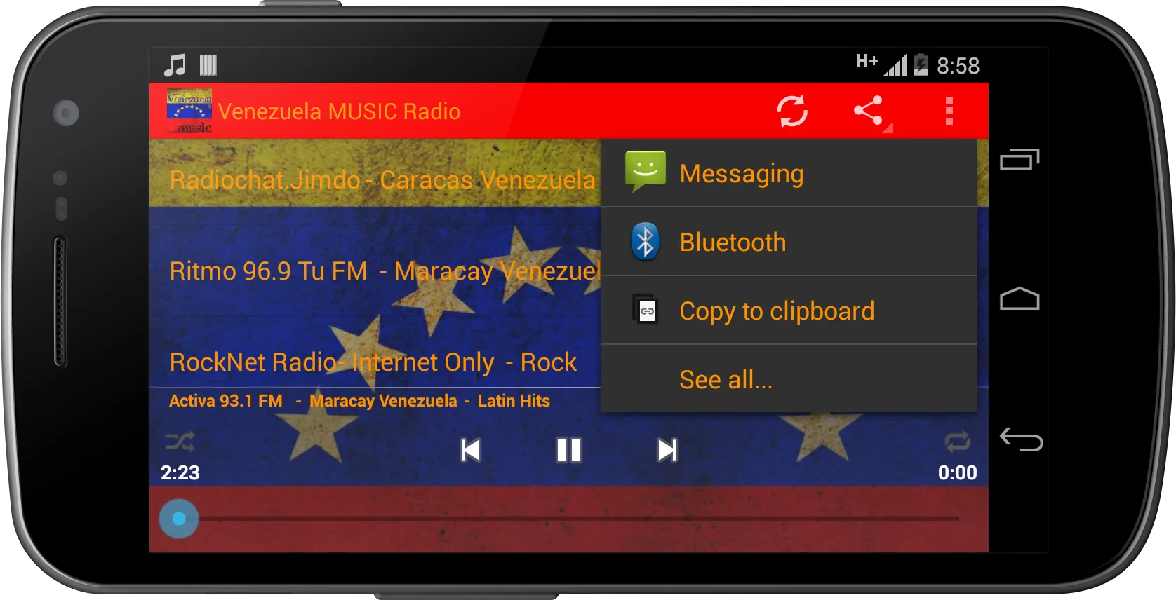 Venezuela MUSIC Radio | Indus Appstore | Screenshot