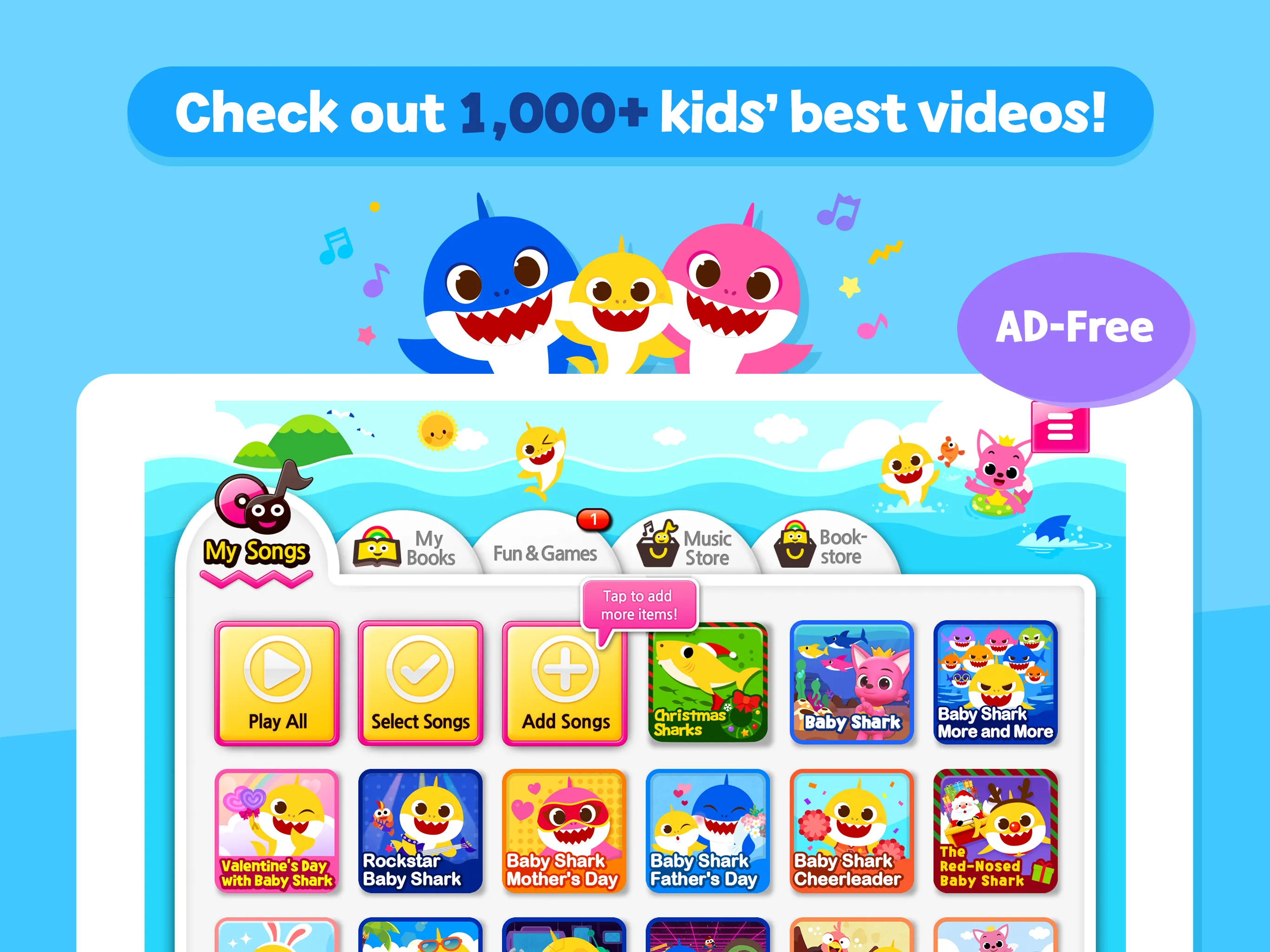 Baby Shark Kids Songs&Stories | Indus Appstore | Screenshot