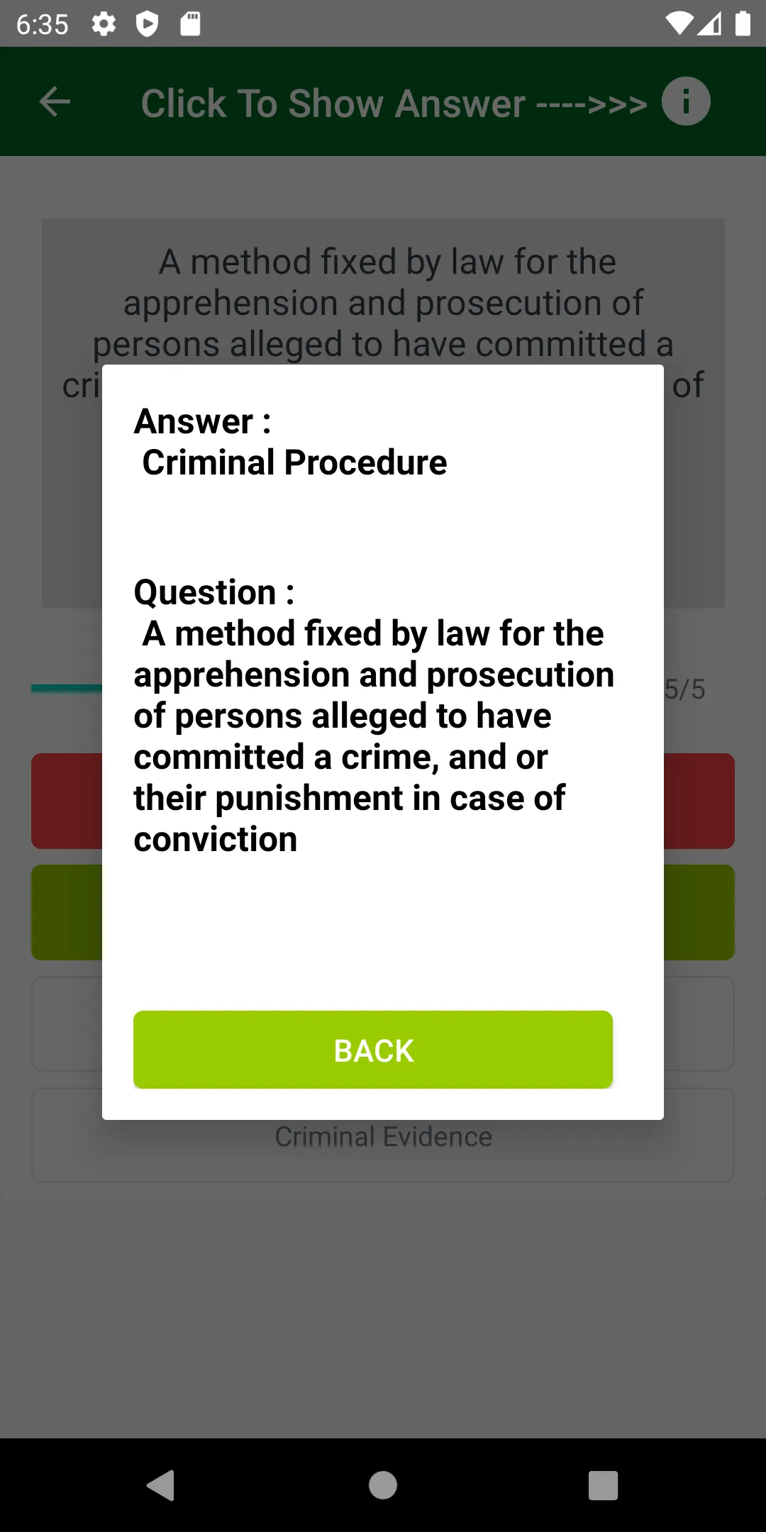 CRIMINOLOGY REVIEWER | Indus Appstore | Screenshot