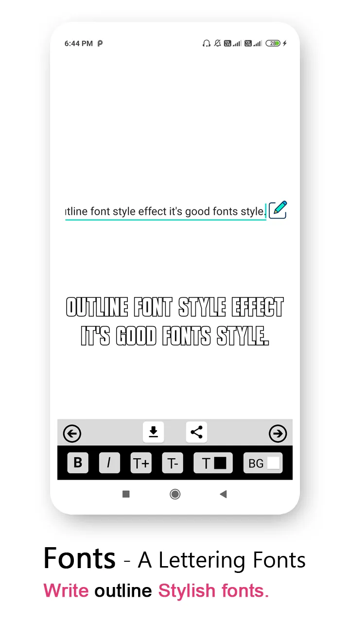 Fonts Style - Lettering design | Indus Appstore | Screenshot