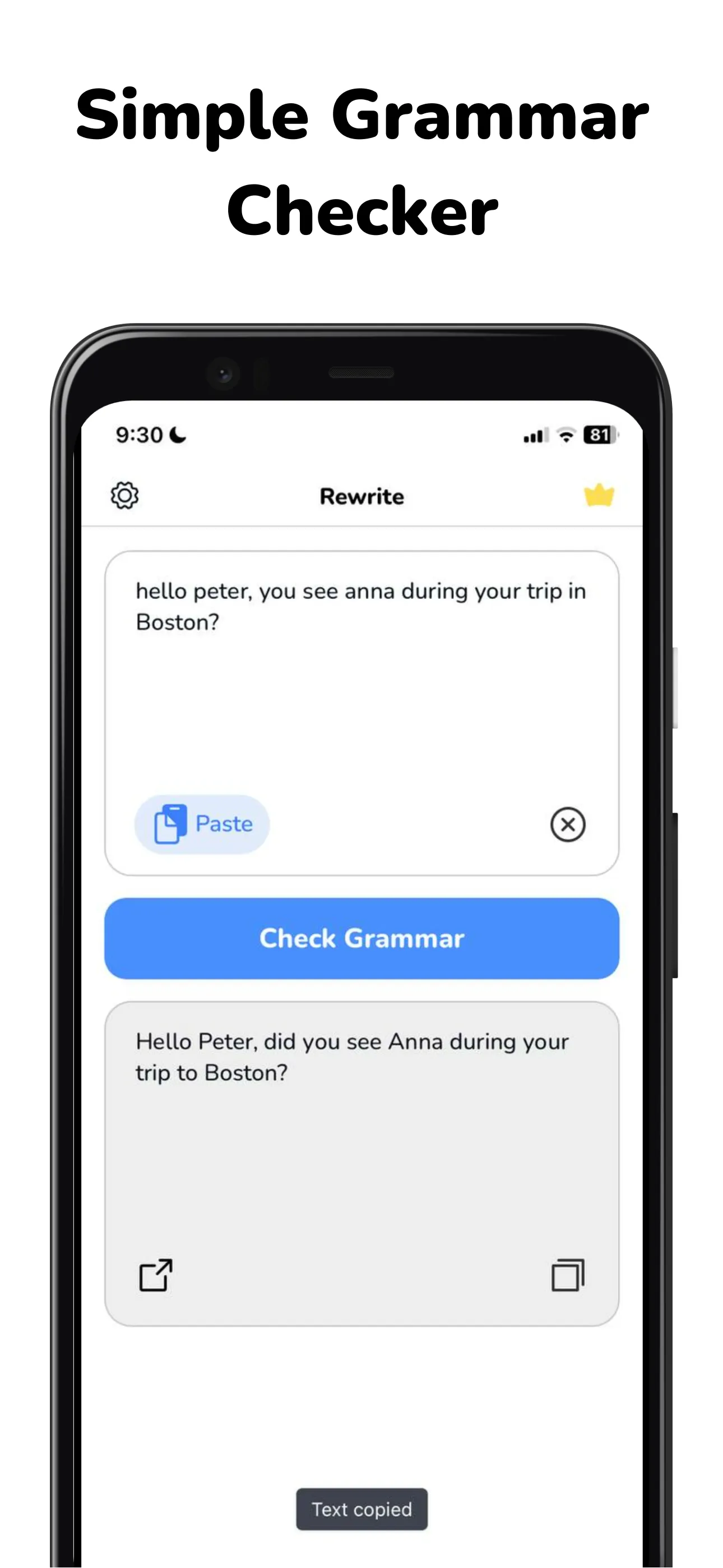 Rewrite: Grammar Check | Indus Appstore | Screenshot