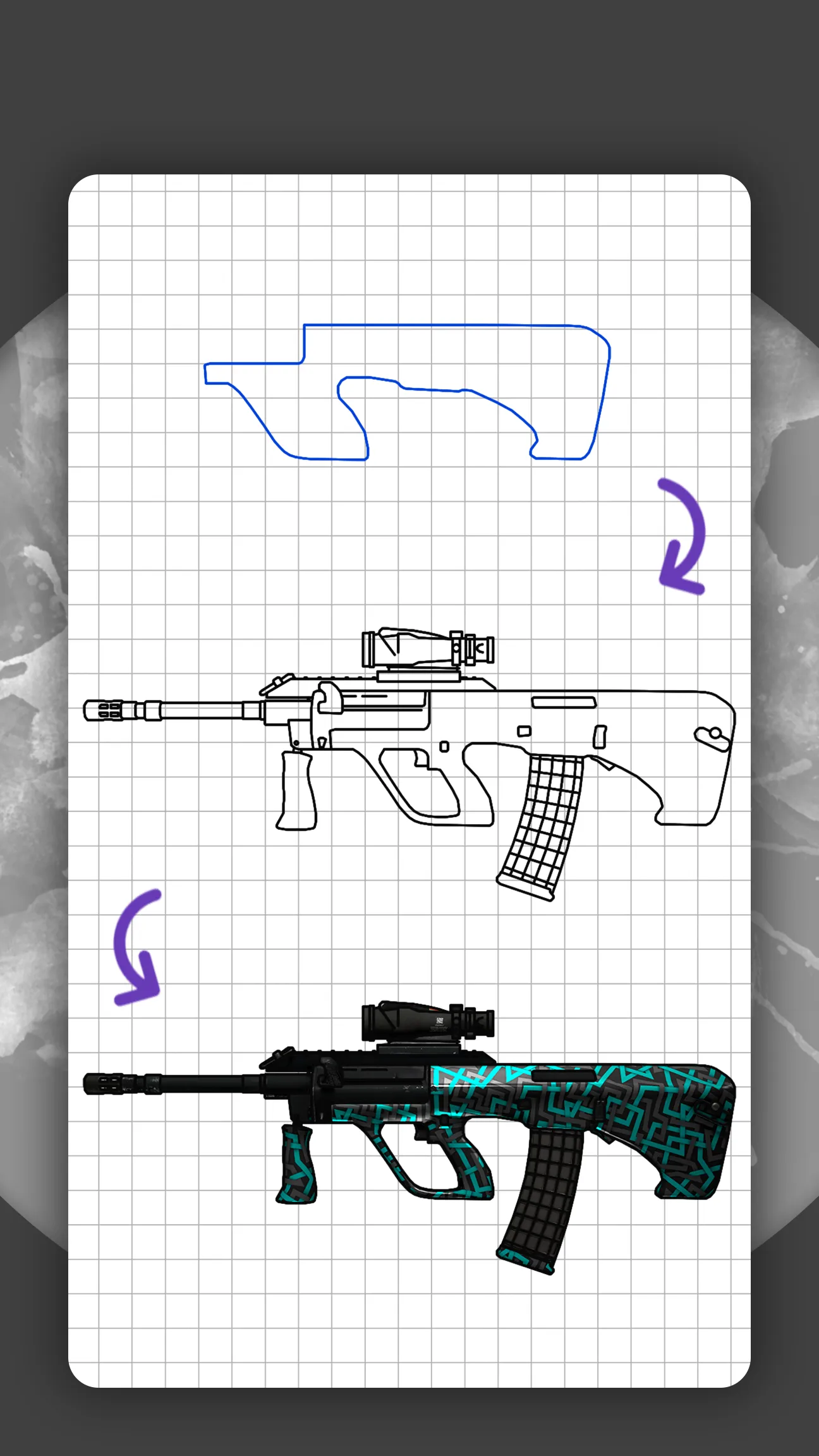 How to draw weapons. Skins | Indus Appstore | Screenshot