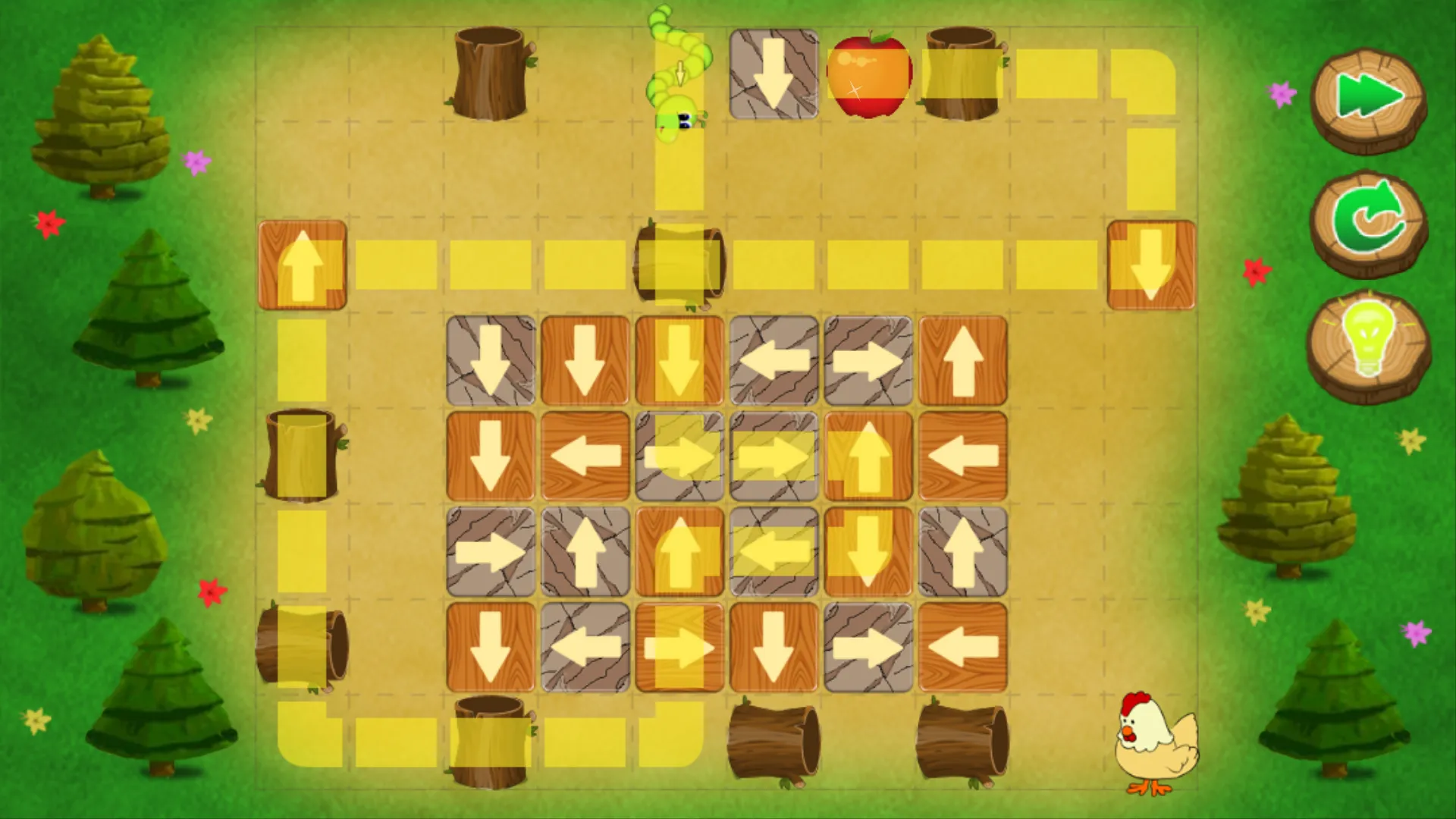 Worm logic puzzle | Indus Appstore | Screenshot