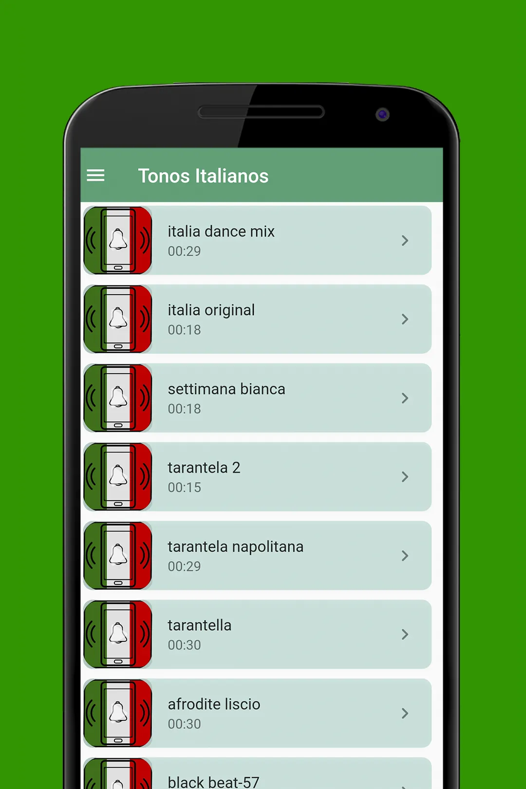 Italian Music Ringtones | Indus Appstore | Screenshot