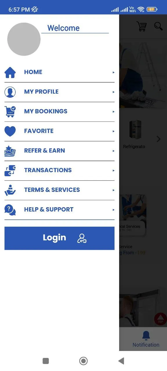 ServIndia Customer App | Indus Appstore | Screenshot