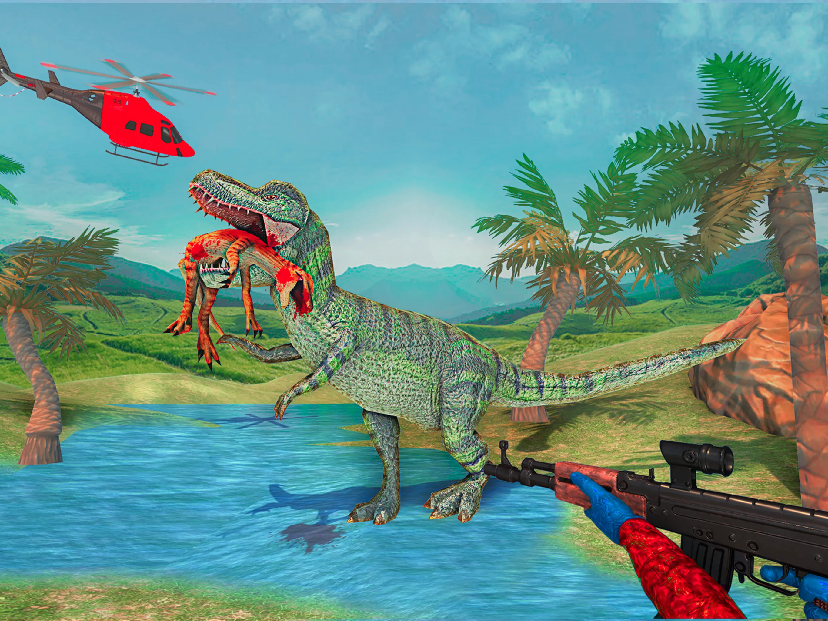 Dinosaur Shooter - Desert Dino | Indus Appstore | Screenshot