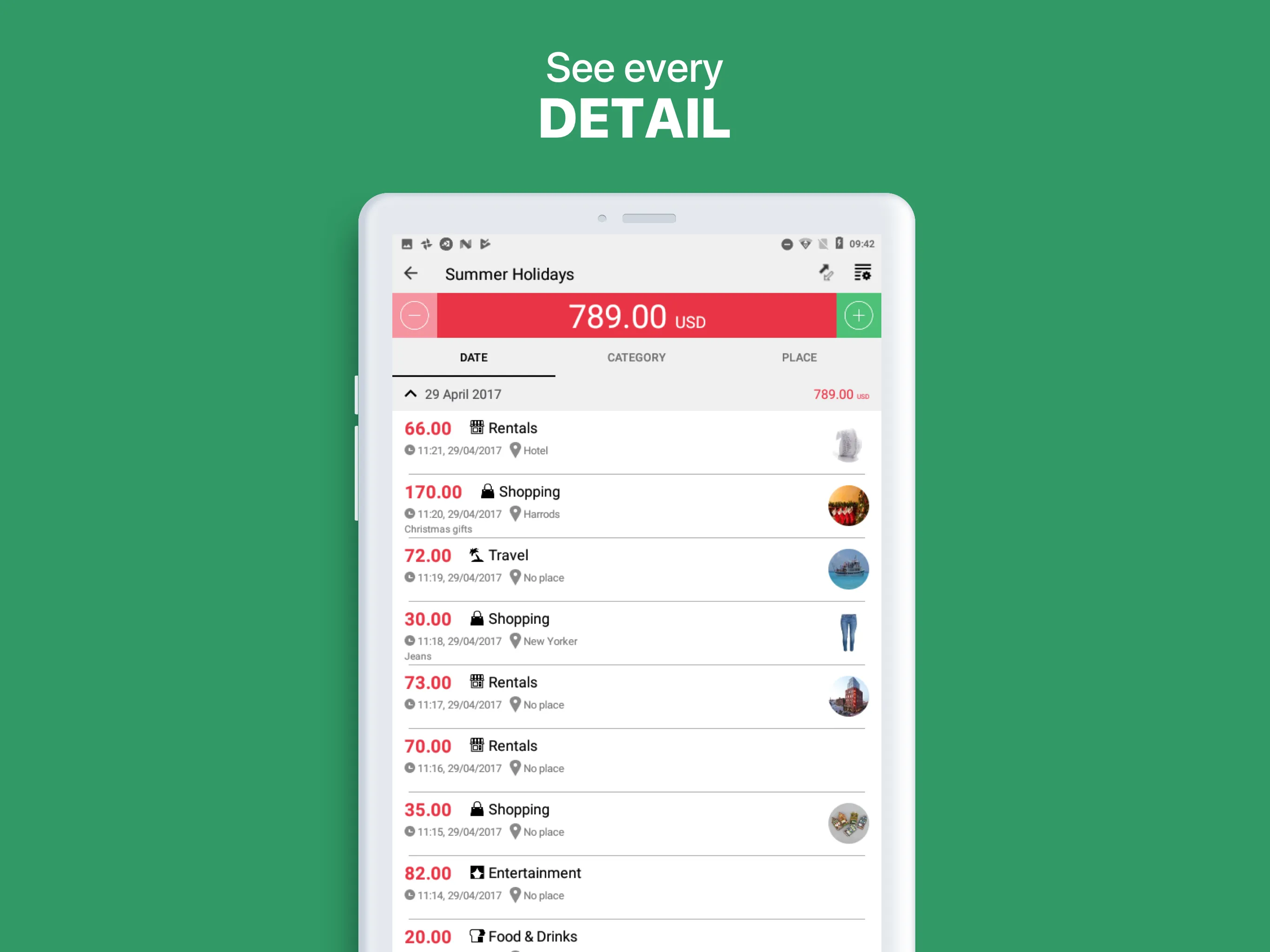 Cost Track - Expense Tracker | Indus Appstore | Screenshot