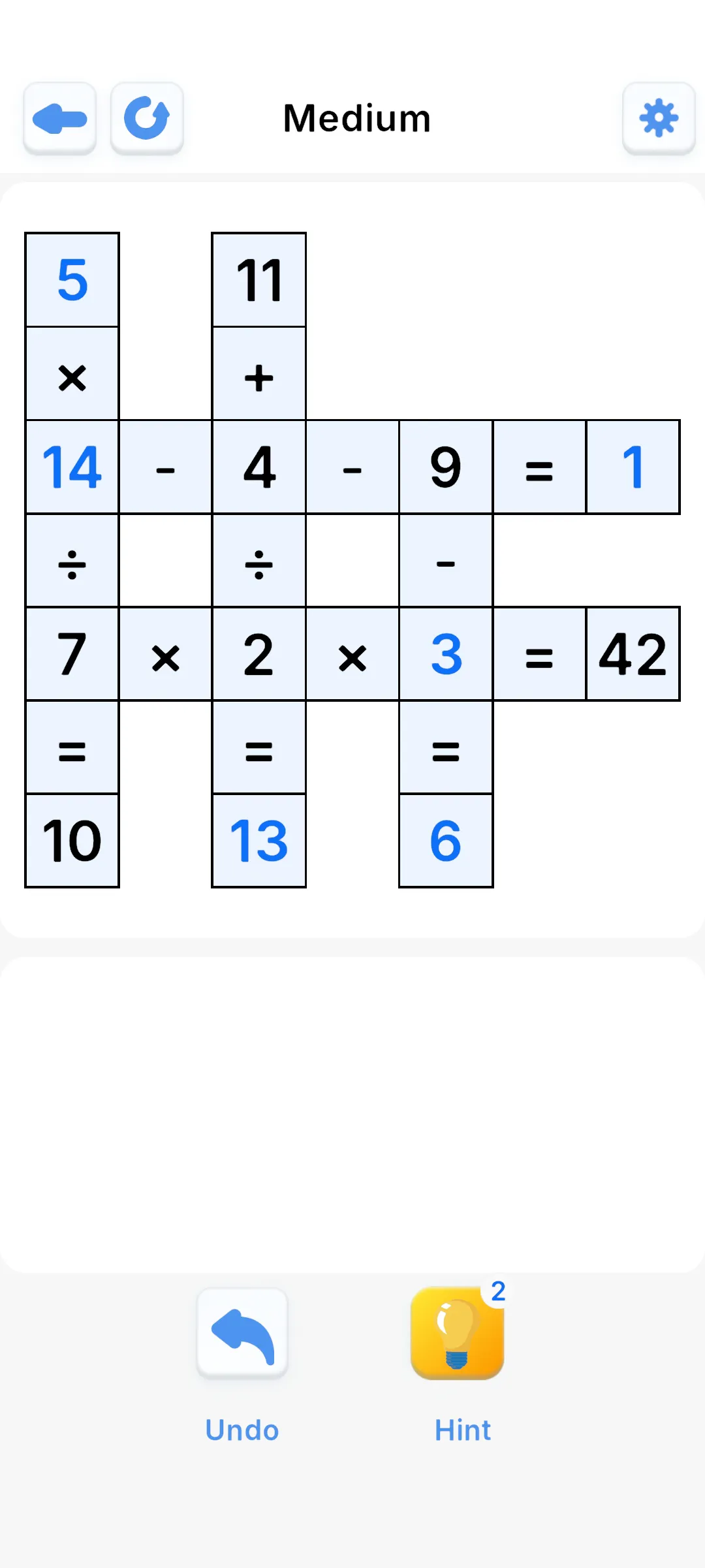 Maths Puzzle - CrossMaths | Indus Appstore | Screenshot