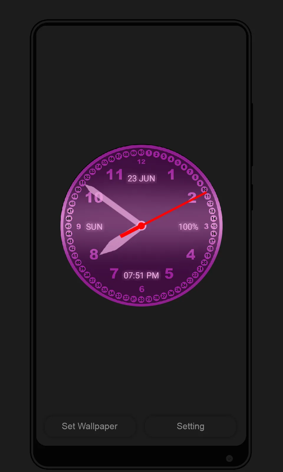 Analog Clock Live Wallpaper | Indus Appstore | Screenshot