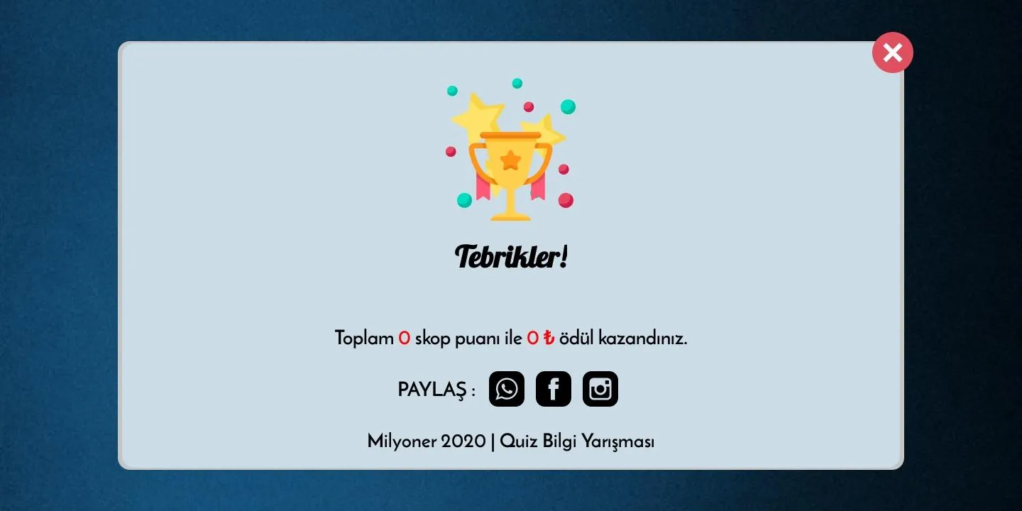 Milyoner Bilgi Yarışması | Indus Appstore | Screenshot