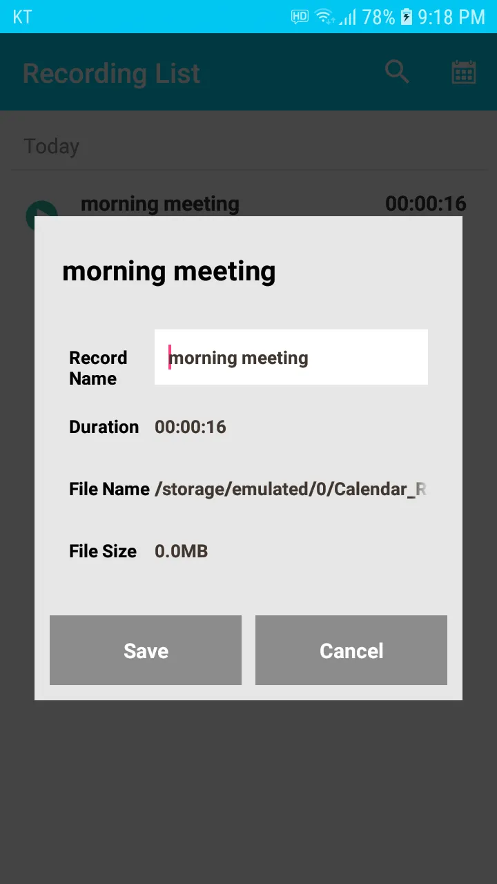 Simple Voice Recorder, Calenda | Indus Appstore | Screenshot