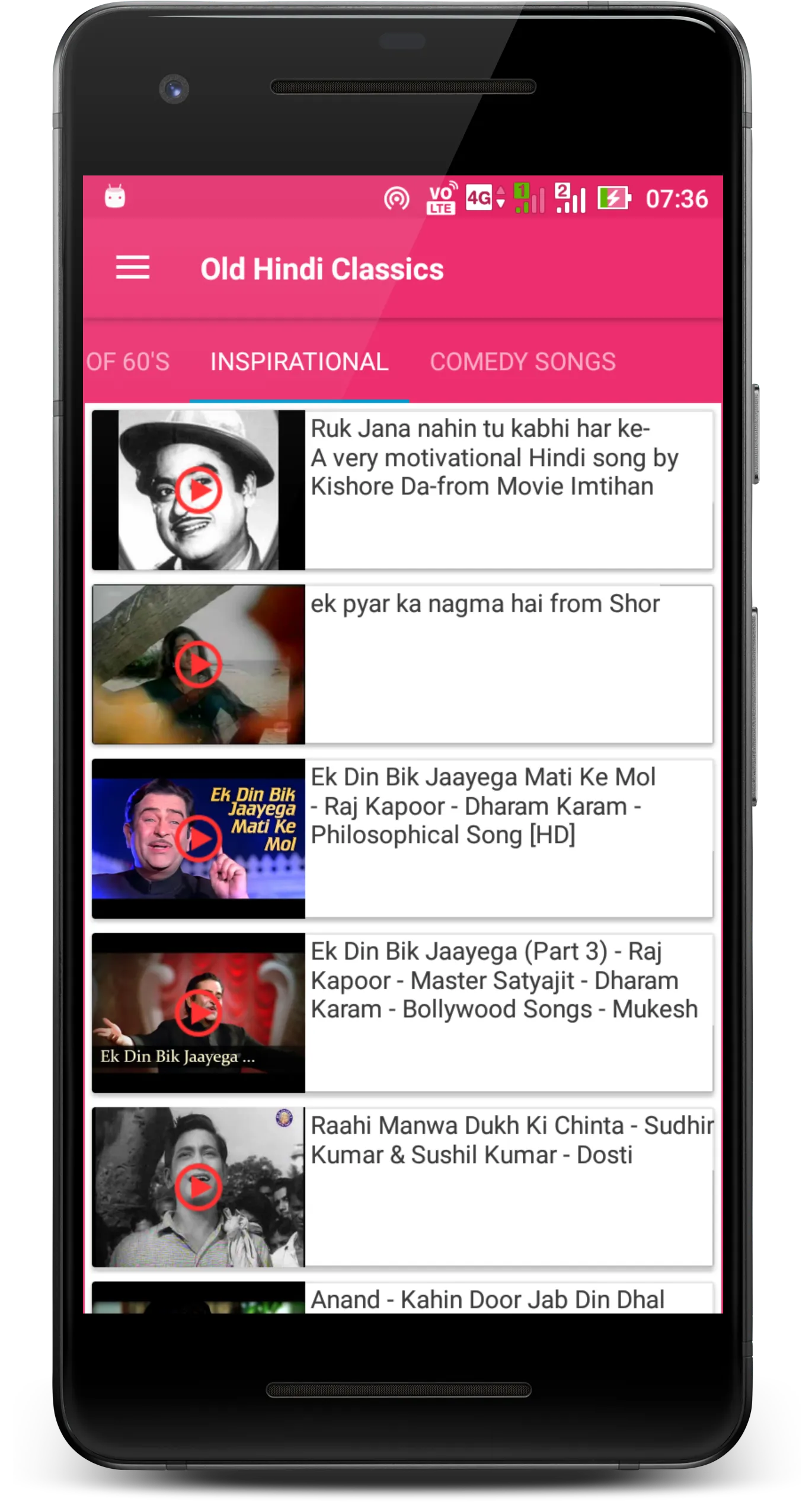 Hindi Old Classic Songs | Indus Appstore | Screenshot