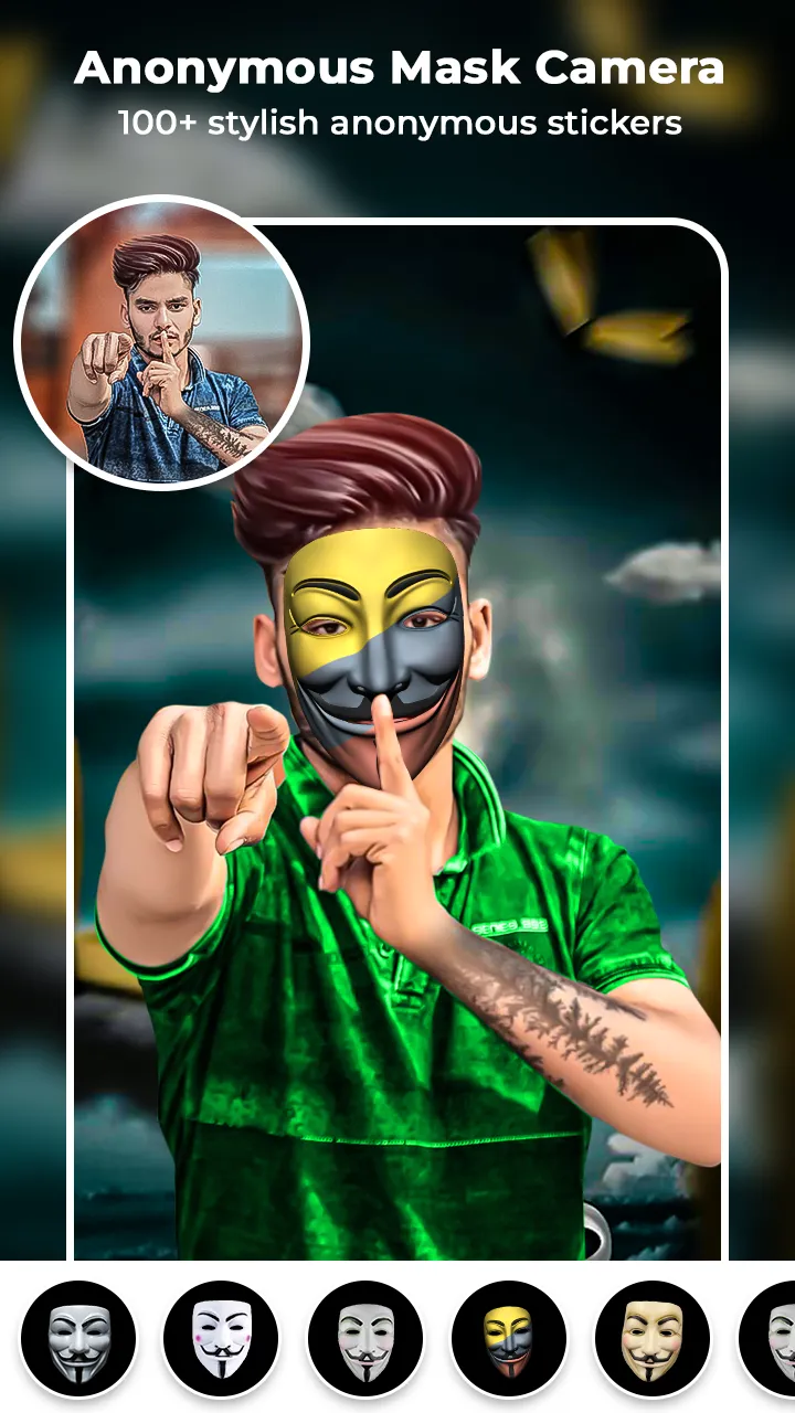 Anonymous Mask: Photo Editor | Indus Appstore | Screenshot