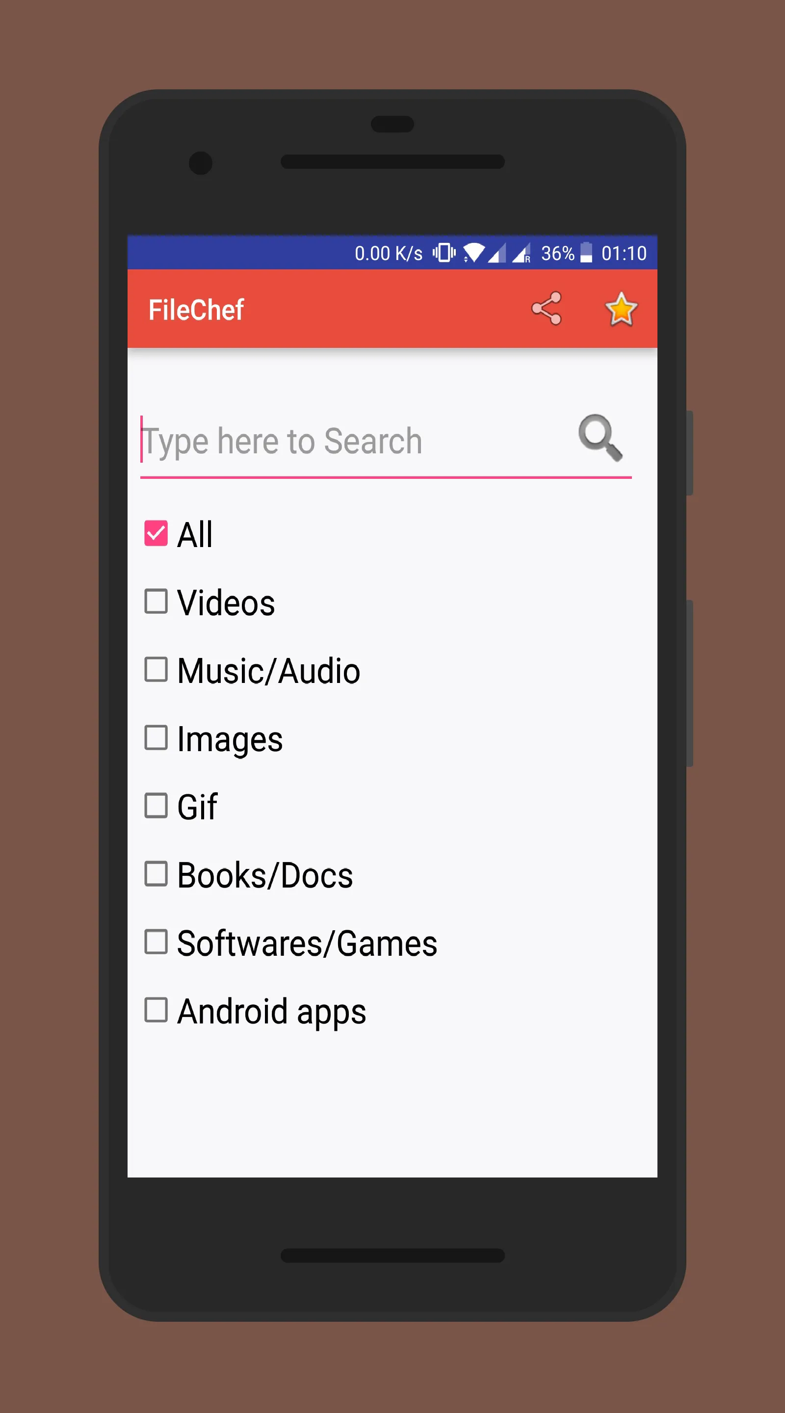 FileChef - Find Movies, Music, | Indus Appstore | Screenshot