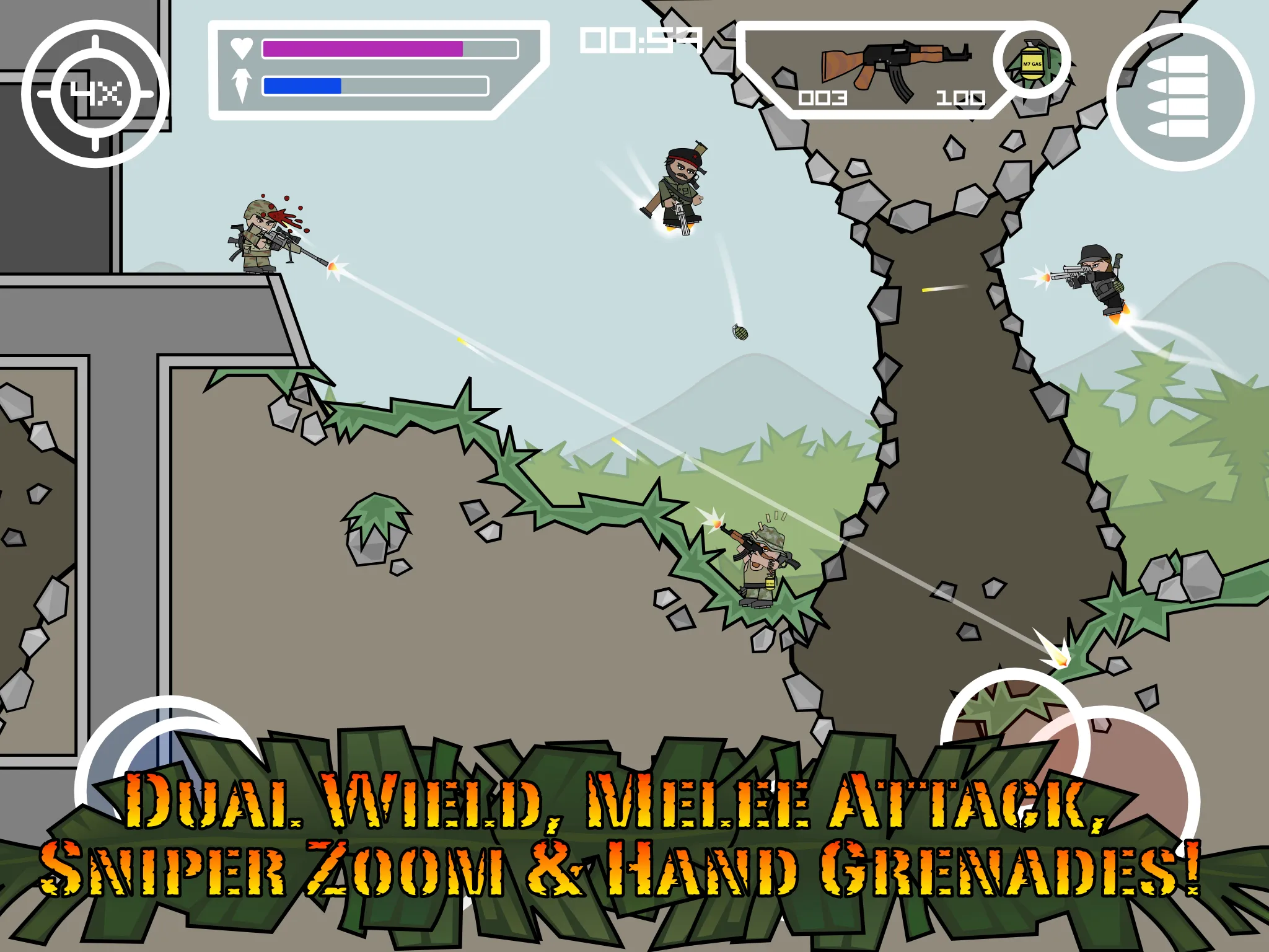 Mini Militia Classic : DA2 MMC | Indus Appstore | Screenshot