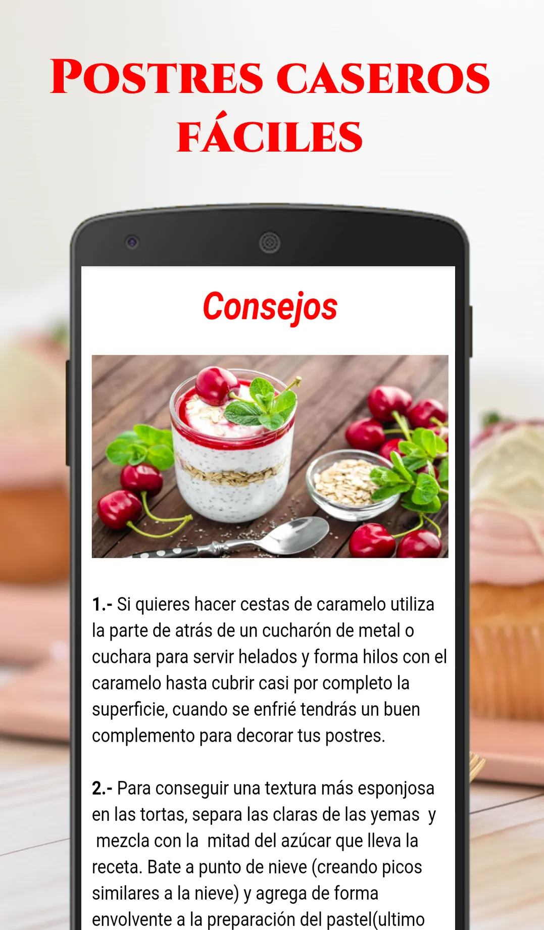 Postres Caseros Fáciles | Indus Appstore | Screenshot