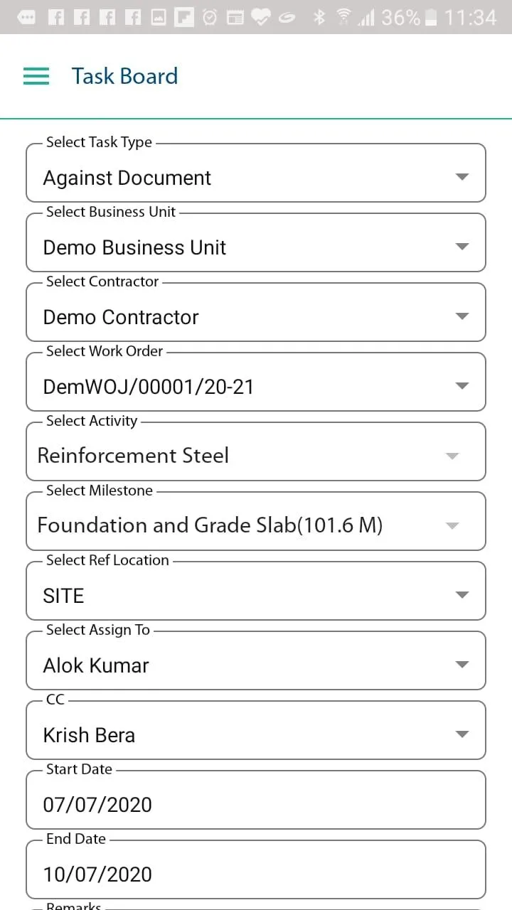 Fv Task Manager | Indus Appstore | Screenshot