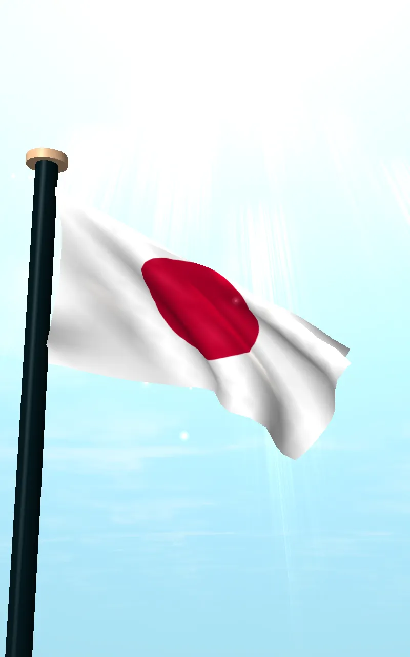 Japan Flag 3D Free Wallpaper | Indus Appstore | Screenshot