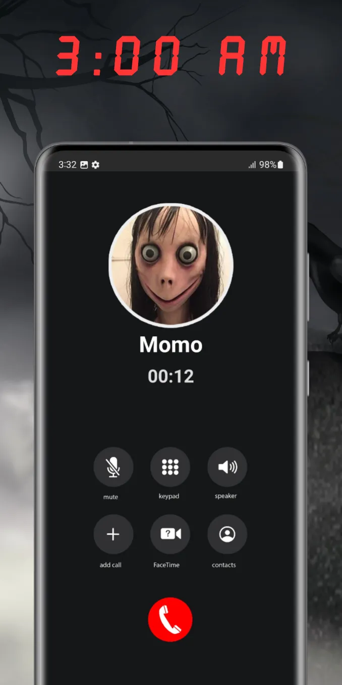 Momo scary video call | Indus Appstore | Screenshot