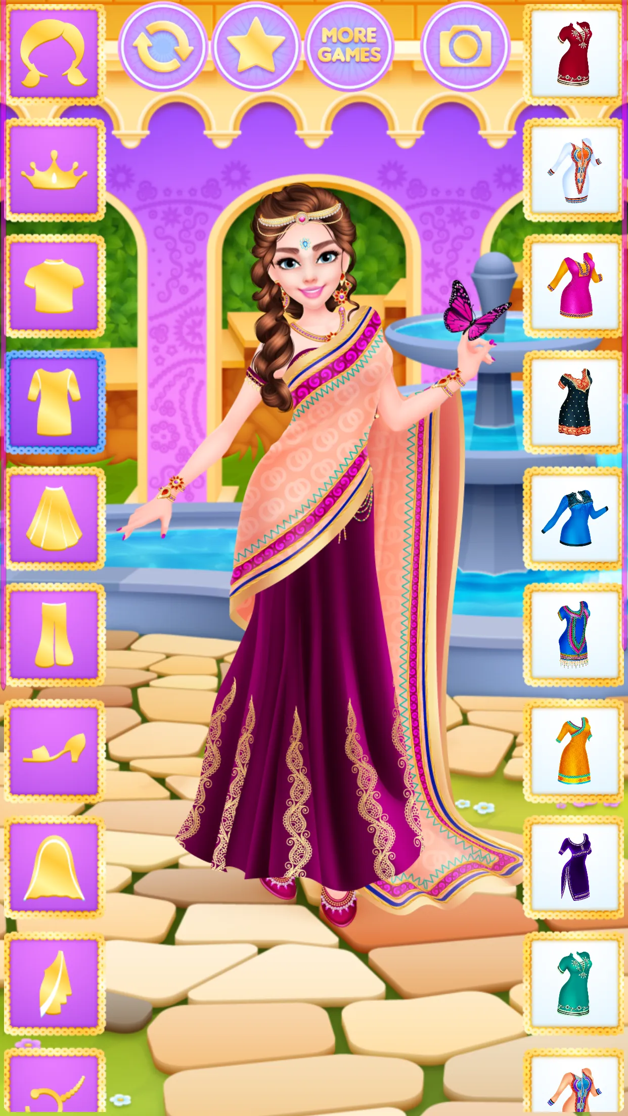 Indian Princess Dress Up | Indus Appstore | Screenshot