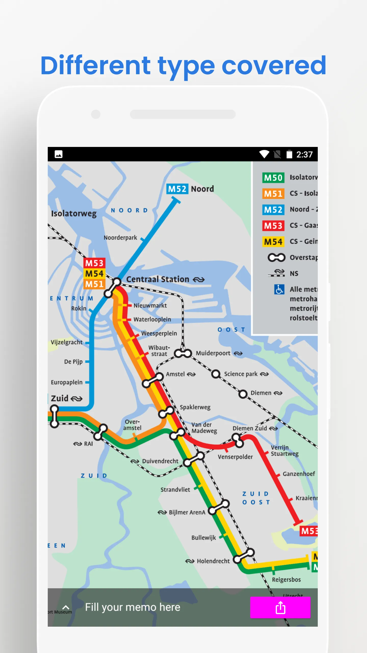 Amsterdam Metro Rail GVB Guide | Indus Appstore | Screenshot