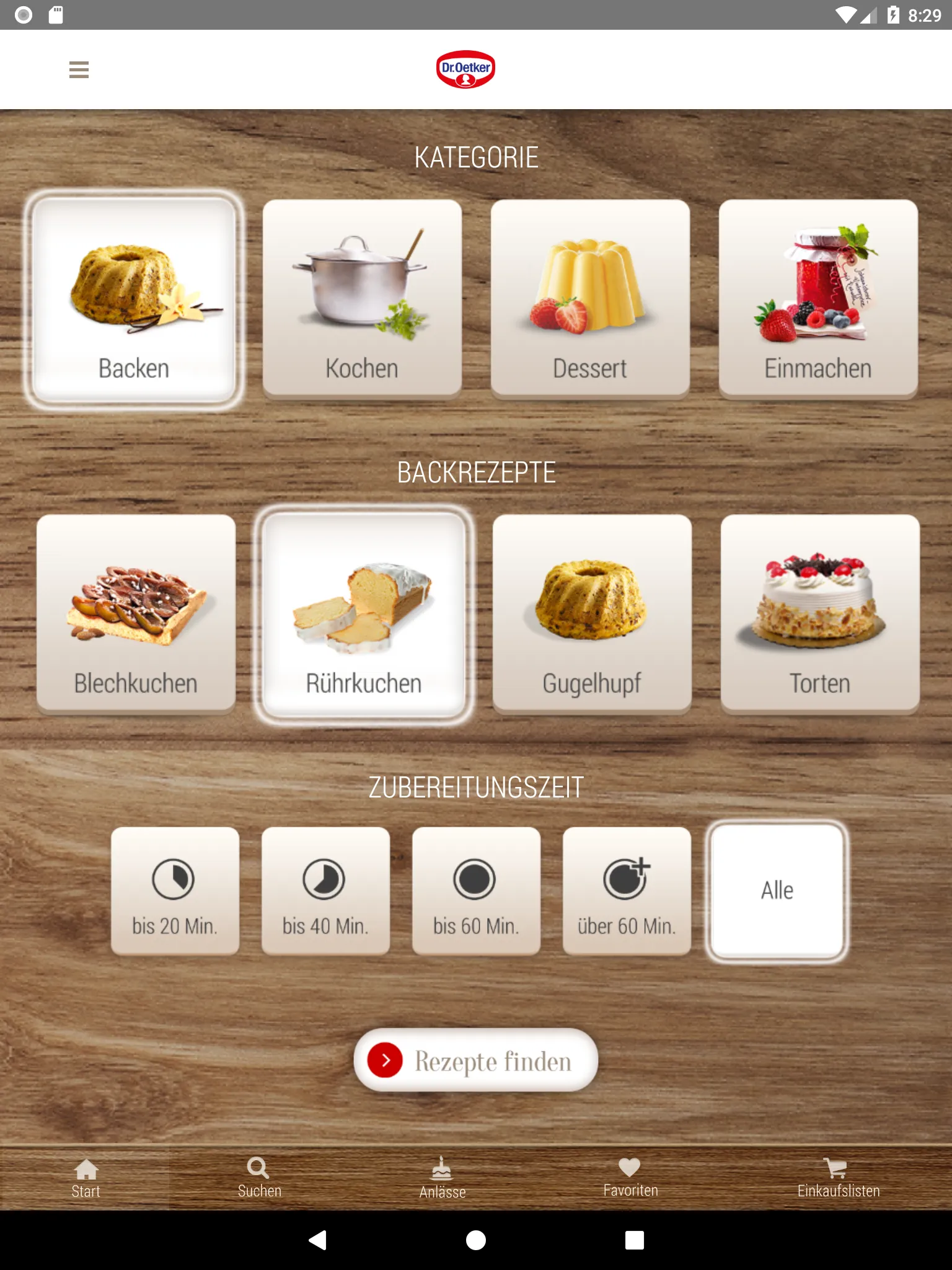 Dr. Oetker Rezeptideen | Indus Appstore | Screenshot