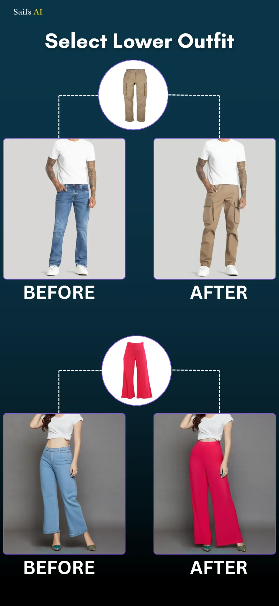 AI virtual try on : Saifs AI | Indus Appstore | Screenshot