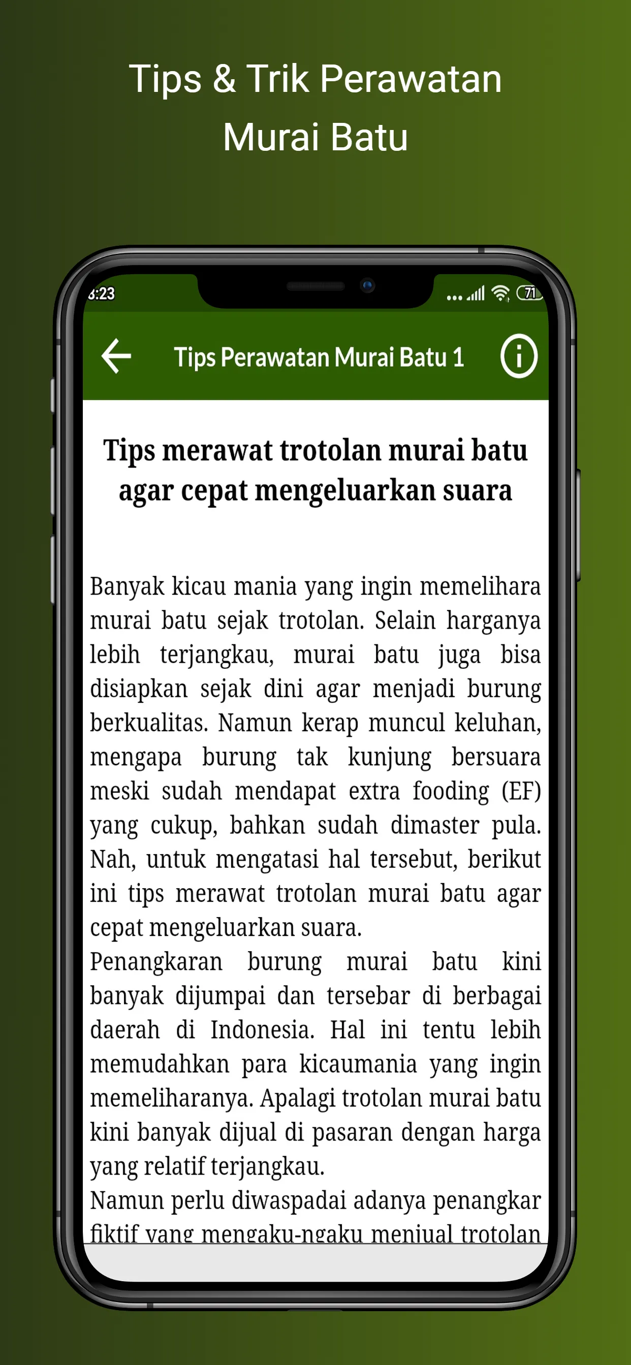 Masteran Murai Batu Gacor | Indus Appstore | Screenshot