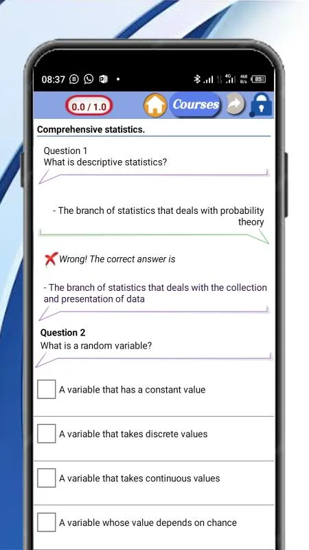 Statistics course | Indus Appstore | Screenshot