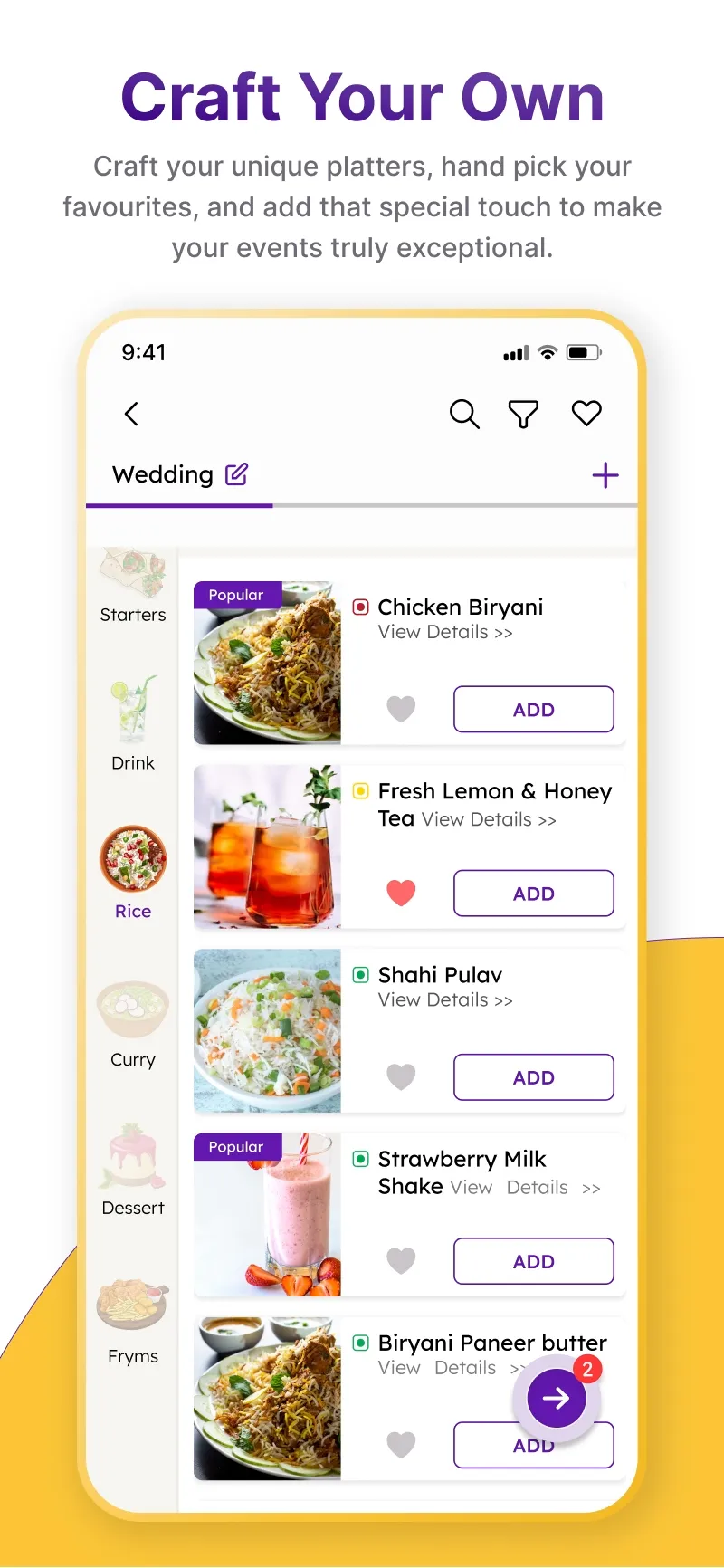 Craft My Plate: Food Catering | Indus Appstore | Screenshot