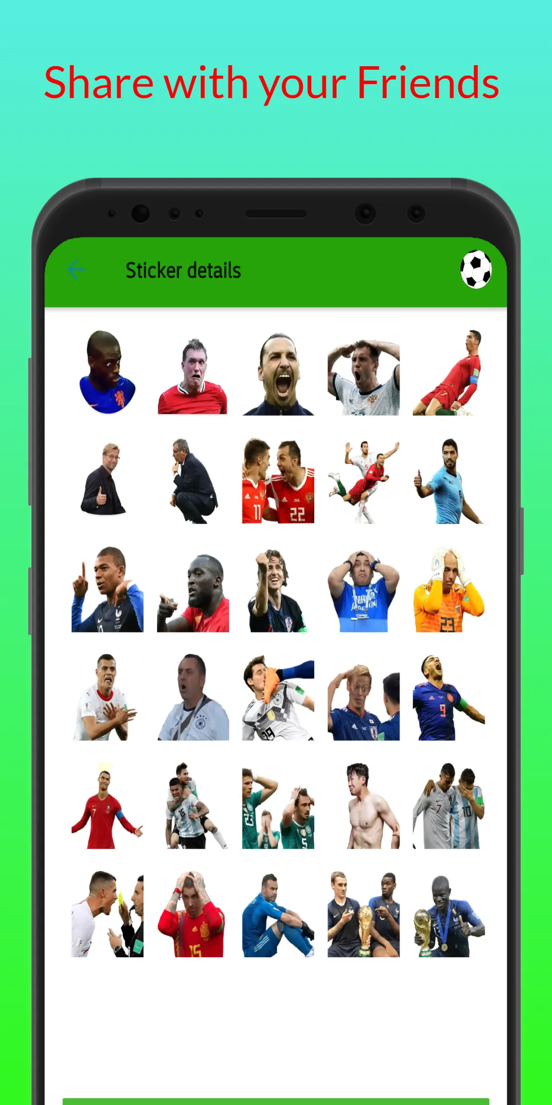 Football Stickers - WASticker | Indus Appstore | Screenshot