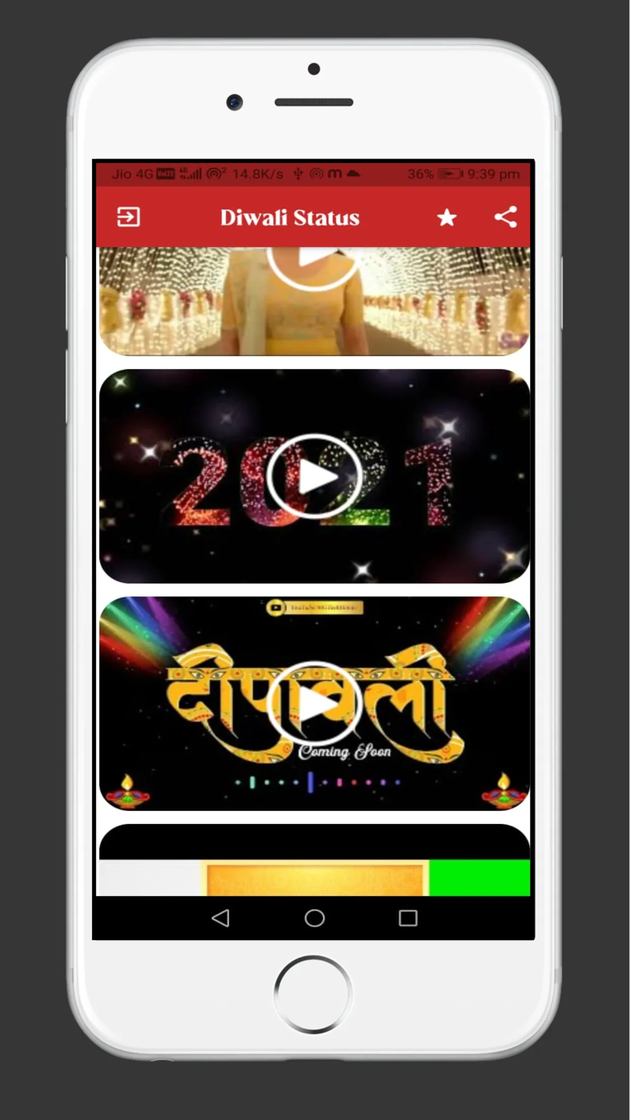 Diwali Video Status | Indus Appstore | Screenshot