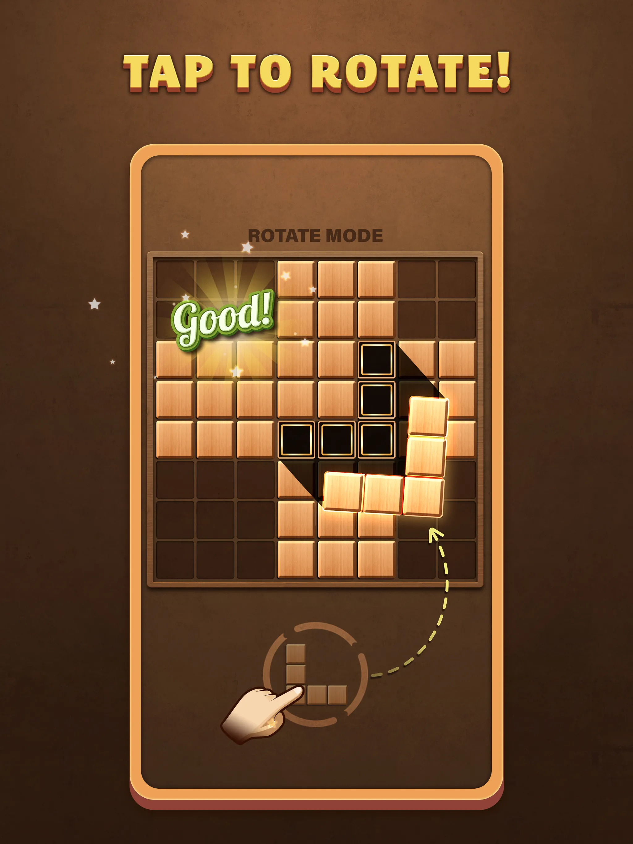 Fill Wooden Block 8x8 | Indus Appstore | Screenshot